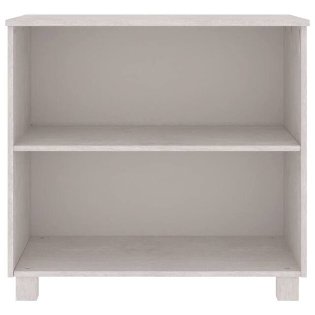 Berkfield Home Sideboard HAMAR White 85x35x80 cm Solid Wood Pine - Size: 85 x 35 x 80 cm - image 1
