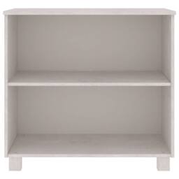 Berkfield Home Sideboard HAMAR White 85x35x80 cm Solid Wood Pine - Size: 85 x 35 x 80 cm
