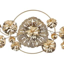 Wyld and Coco Gold Geometric Wall Sculpture Abstract Modern Glam 900 x 160 x 500cm - Size: 900 x 160 x 500 cm - thumbnail 2