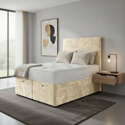 DS Living Muse Cream Divan Bed - Size: King - thumbnail 3