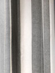 Fusion 'Whitworth Stripe' Fully Lined 100% Cotton Eyelet Curtains in Grey - Size: 117 cm width x 183 cm drop - thumbnail 3