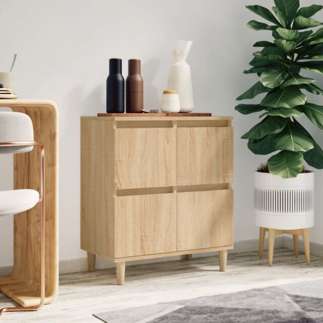 Berkfield Home Sideboard Sonoma Oak 60x35x70 cm Engineered Wood in Brown - Size: 60 x 35 x 70 cm - image 1