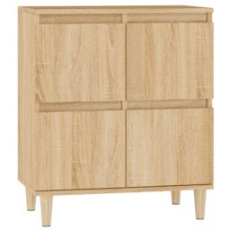 Berkfield Home Sideboard Sonoma Oak 60x35x70 cm Engineered Wood in Brown - Size: 60 x 35 x 70 cm - thumbnail 2
