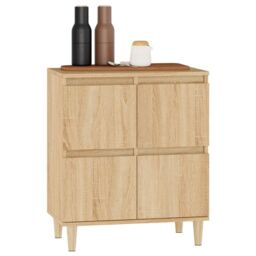 Berkfield Home Sideboard Sonoma Oak 60x35x70 cm Engineered Wood in Brown - Size: 60 x 35 x 70 cm - thumbnail 4