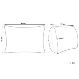 Wyld and Coco White Triple Compartment Down Pillow 40 x 80 cm Cotton Casing - thumbnail 4