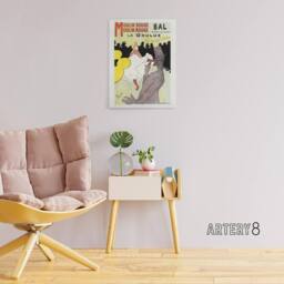 "Artery8 Moulin Rouge La Goulue Canvas Wall Art Print Toulouse Lautrec - Size: W24"" x H32""" - thumbnail 3