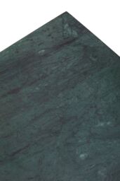 Orsina Nest Of 2 Green Marble Top Tables, Square Green Marble Surface With Gold Finish Iron Frame, Nesting Tables - thumbnail 5