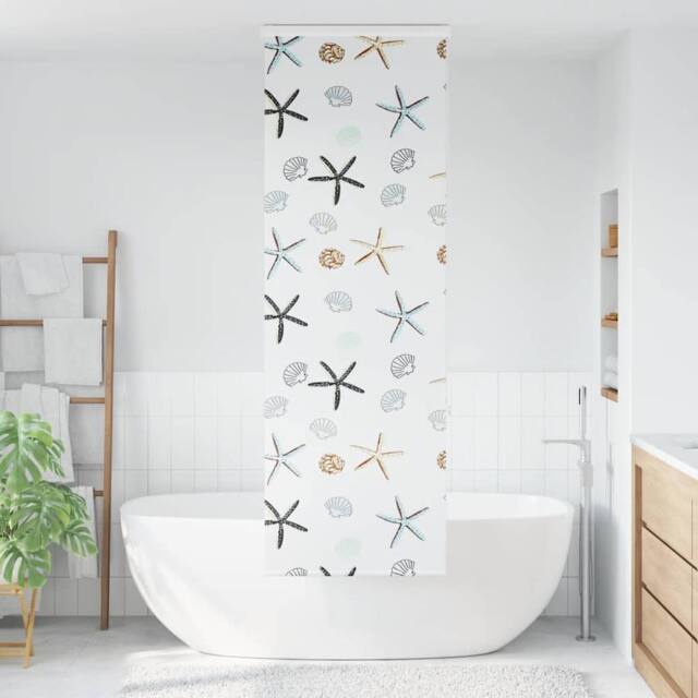 Berkfield Home Shower Roller Blind with Cassette 60x240 cm Fabric Width 56 cm in White - image 1