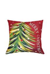 Living and Home Christmas Themed Decorative Pillow Case with Festive Motifs - thumbnail 5