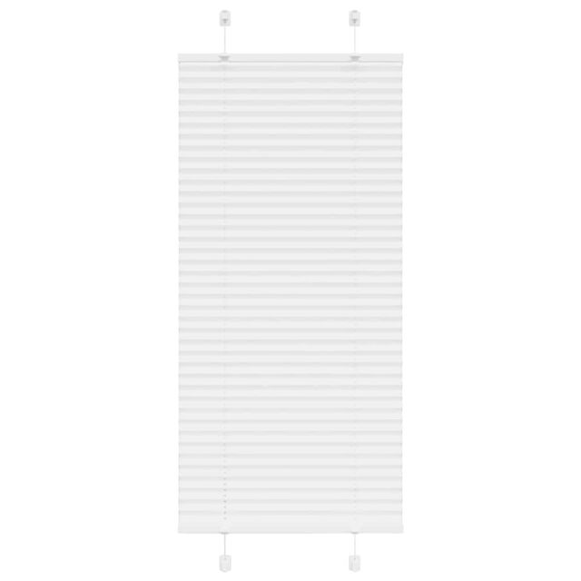 Berkfield Home Pleated Blind White 60x150 cm Fabric Width 59.4 cm Polyester - image 1