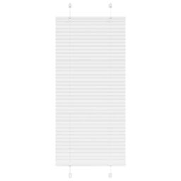 Berkfield Home Pleated Blind White 60x150 cm Fabric Width 59.4 cm Polyester - thumbnail 1