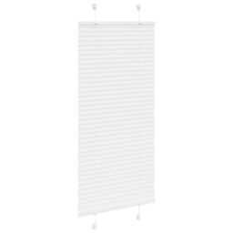 Berkfield Home Pleated Blind White 60x150 cm Fabric Width 59.4 cm Polyester - thumbnail 3