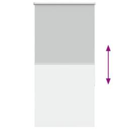 Berkfield Home Roller Blind Blackout Off-White 65x210 cm Fabric Width 60.7 cm Po… in Grey - thumbnail 9