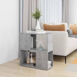 Berkfield Home Book Cabinet Concrete Grey 60x24x63 cm Engineered Wood - Size: 60 x 24 x 63 cm - thumbnail 6