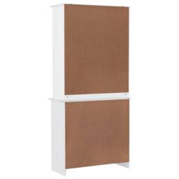 Berkfield Home Highboard ALTA White 77x35x165 cm Solid Wood Pine - Size: 77 x 35 x 165 cm - thumbnail 6