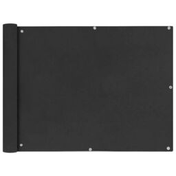 Berkfield Home Balcony Screen Oxford Fabric 90x400 cm Anthracite in Black - thumbnail 1