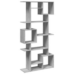 Berkfield Home Classic Book Cabinet Grey Sonoma 92x29x188 cm Engineered Wood - Size: 92 x 29 x 188 cm - thumbnail 3