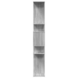 Berkfield Home Classic Book Cabinet Grey Sonoma 92x29x188 cm Engineered Wood - Size: 92 x 29 x 188 cm - thumbnail 6