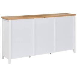 Wyld and Coco White MDF Sideboard - 2 Doors Drawers & Wine Rack W160 x D40 x H84cm - thumbnail 6