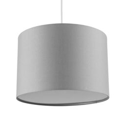 CGC Lighting Lucia Grey Fabric Ceiling Lamp Shade With Frosted Diffuser - thumbnail 4