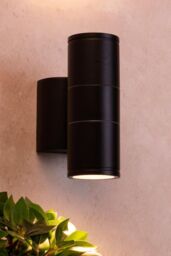 BHS Lighting Delting Up or Down Outdoor Wall Light in Black - thumbnail 4