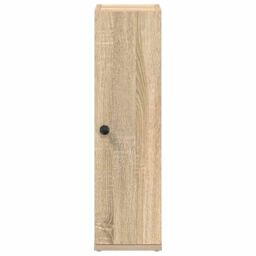 Berkfield Home Bathroom Cabinet with Roll Holder Sonoma Oak 20.5x22x72 cm in Brown - thumbnail 4