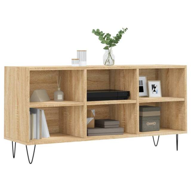 Berkfield Home TV Cabinet Sonoma Oak 103.5x30x50 cm Engineered Wood in Light Tan - image 1