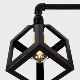 ValueLights Luiggi Eschor Industrial 3 Way Black Ceiling Bar Light - thumbnail 4