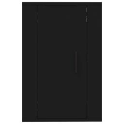 Berkfield Home Wall Mounted TV Cabinet Black 40x34.5x60 cm - thumbnail 5