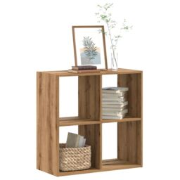 Berkfield Home Bookcase Artisian Oak 68.5x32x68.5 cm Engineered Wood in Brown - thumbnail 1