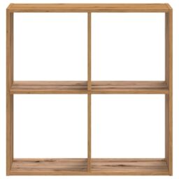 Berkfield Home Bookcase Artisian Oak 68.5x32x68.5 cm Engineered Wood in Brown - thumbnail 4