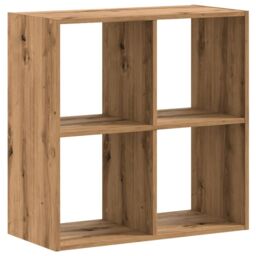 Berkfield Home Bookcase Artisian Oak 68.5x32x68.5 cm Engineered Wood in Brown - thumbnail 2