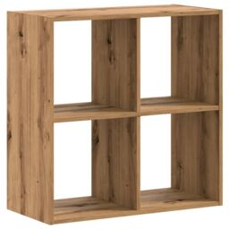 Berkfield Home Bookcase Artisian Oak 68.5x32x68.5 cm Engineered Wood in Brown - thumbnail 6