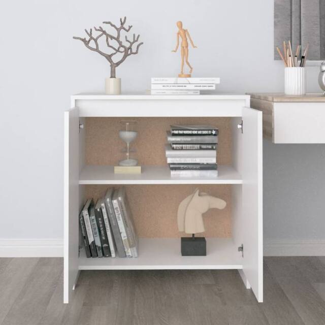 Berkfield Home Sideboard White 70x41x75 cm Engineered Wood - Size: 70 x 41 x 75 cm - image 1