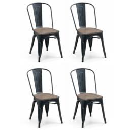 Cheshire Ashford Premium Metal Dining Chairs - Set of 4 - thumbnail 1