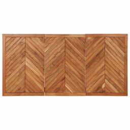 Berkfield Home Dining Table 160x80x75 cm Solid Wood Acacia in Brown - Size: 160 x 80 x 75 cm - thumbnail 4