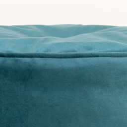 icon Milano Velvet Bean Bag Pouffe Midnight Blue Large Velvet Footstools in Teal - thumbnail 4
