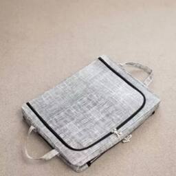 FLAVORA 3PCS 66L Folding Storage Box Made of Thick Fabric Steel in Grey - thumbnail 5