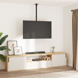 Berkfield Home TV Ceiling Mount for 32-65 Inch Screen Max VESA 400x400 mm 40kg in Black - thumbnail 1