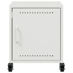 Berkfield Home Bedside Cabinets 2 pcs White 36x39x43.5 cm Steel - thumbnail 6