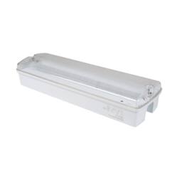 ENER-J 3W LED Emergency Bulkhead IP65 in White - Size: 25 cm diameter x 19 cm high - thumbnail 2