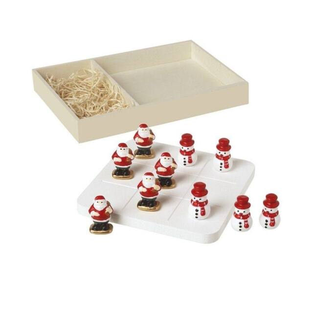 Garden Greatness Santa Snowman Noughts & Crosses Set in Red - Size: 1 Pack