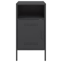 Berkfield Home Bedside Cabinets 2 pcs Black 36x39x68 cm Steel - Size: 36 x 39 x 68 cm - thumbnail 6