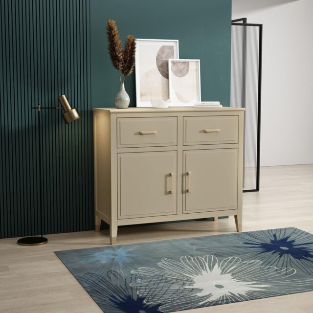 Cabinet Bits Palazzi 2 Door 2 Drawer Sideboard in Beige - image 1
