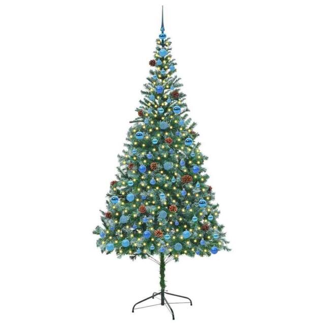 Berkfield Home Elegant Artificial Christmas Tree with Stand Green 210 cm PVC and - image 1