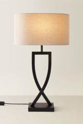 ValueLights Katniss Black Metal Industrial Tall Table Lamp - thumbnail 3
