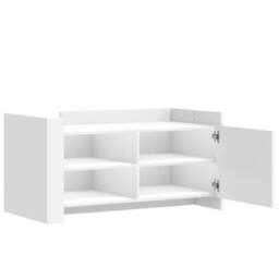 Berkfield Home Durable Coffee Table White 100x50x50 cm Engineered Wood - Size: 100 x 50 x 50 cm - thumbnail 7