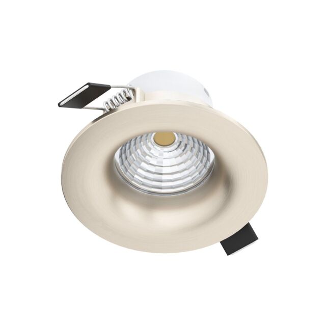 Loops Wall / Ceiling Flush Fixed Downlight Satin Nickel Spotlight 6W Built in LED in Metallics - image 1