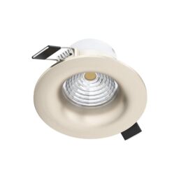 Loops Wall / Ceiling Flush Fixed Downlight Satin Nickel Spotlight 6W Built in LED in Metallics - thumbnail 1
