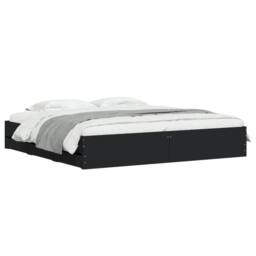 Berkfield Home Bed Frame with Drawers without Mattress Black 160x200 cm - thumbnail 3